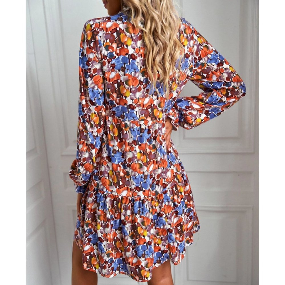 Fun and Fabulous Vintage Print BabyDoll Dress - Picture 3 of 11